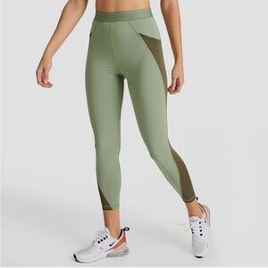 Nike Pro SE 7/8 Leggings Women's Size S Small Olive Green